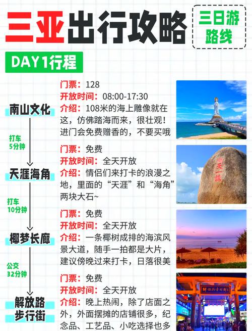 海滩旅游景点推荐三日游文案