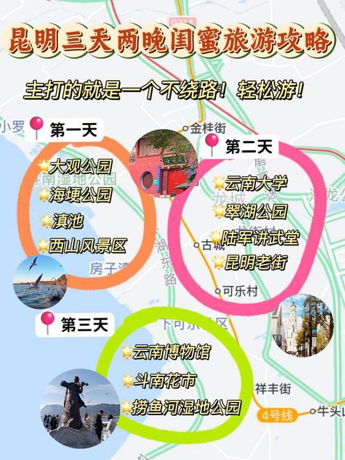 昆明旅游景点推荐三日游路线