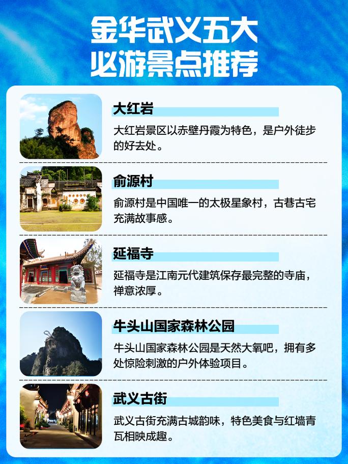 武义哪里最好玩便宜的旅游景点推荐