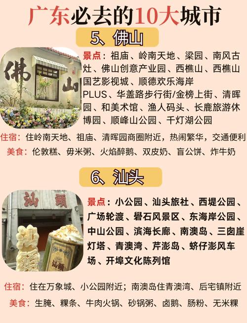 广东省最佳旅游城市排名